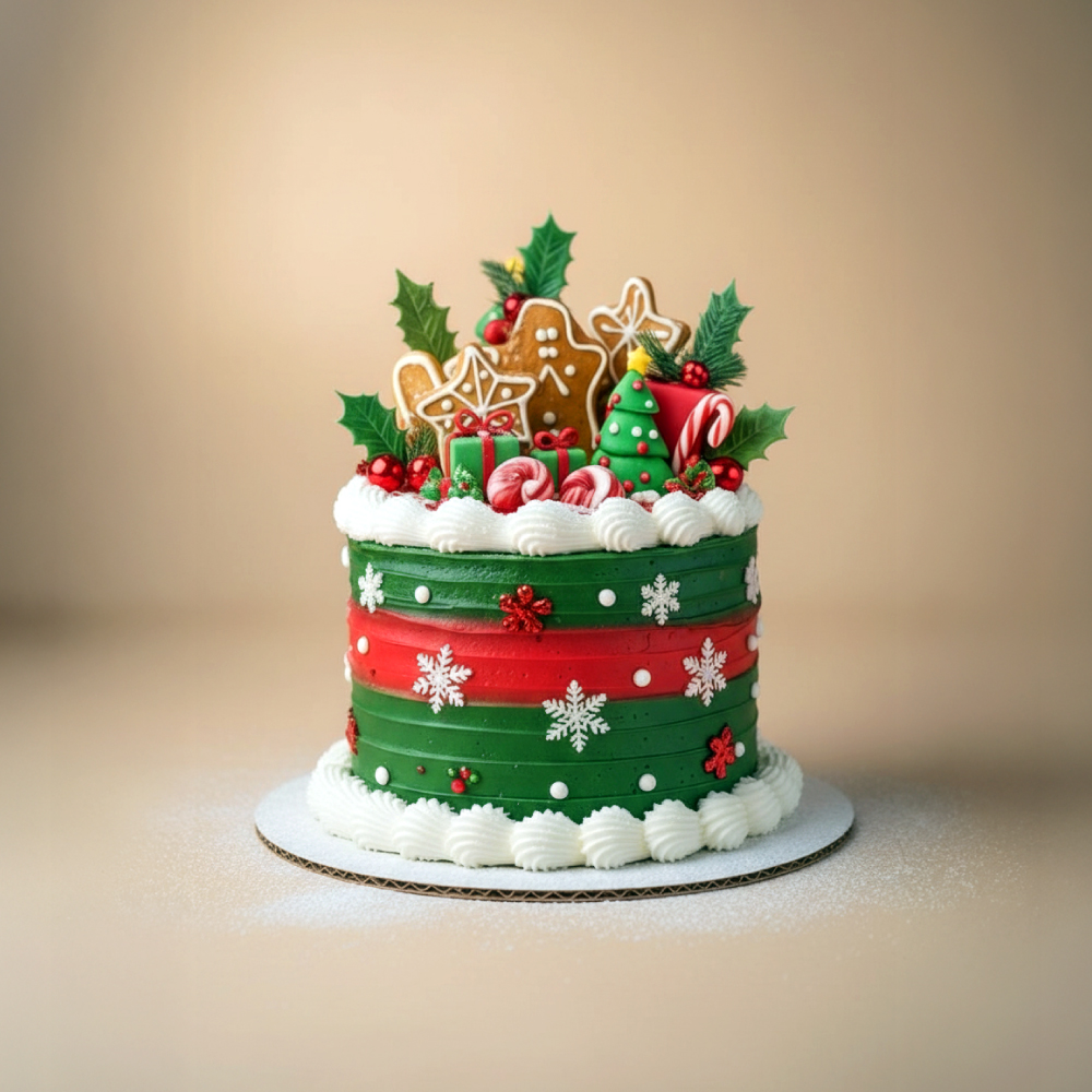 Classic-Christmas-Celebration-Cake