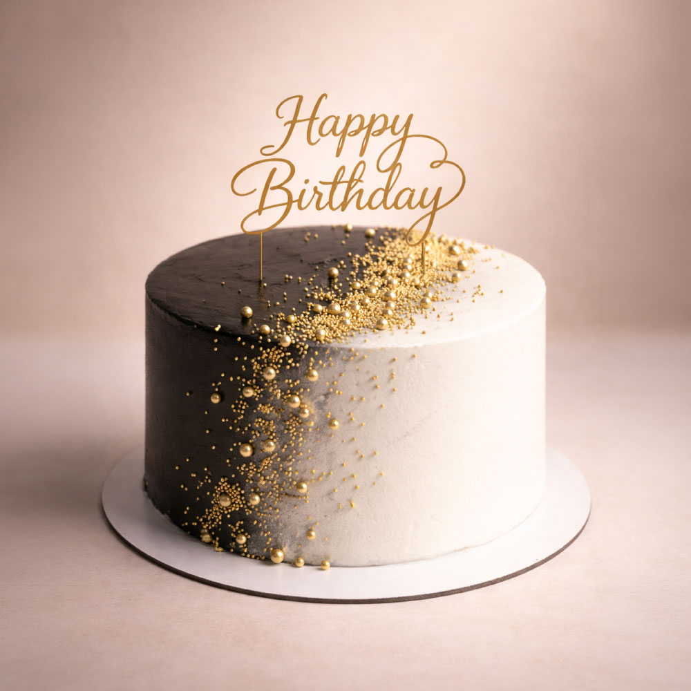 black-gold-birthday-cake-dubai